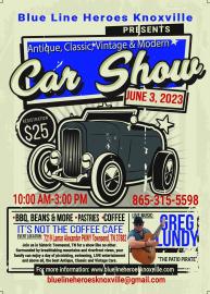 Join us for a 3rd Annual Antique Classic and Vintage Car Show on June 3, 2023 at It's Not the Coffee in Townsend, TN. 10:00 AM - 3:00 PM